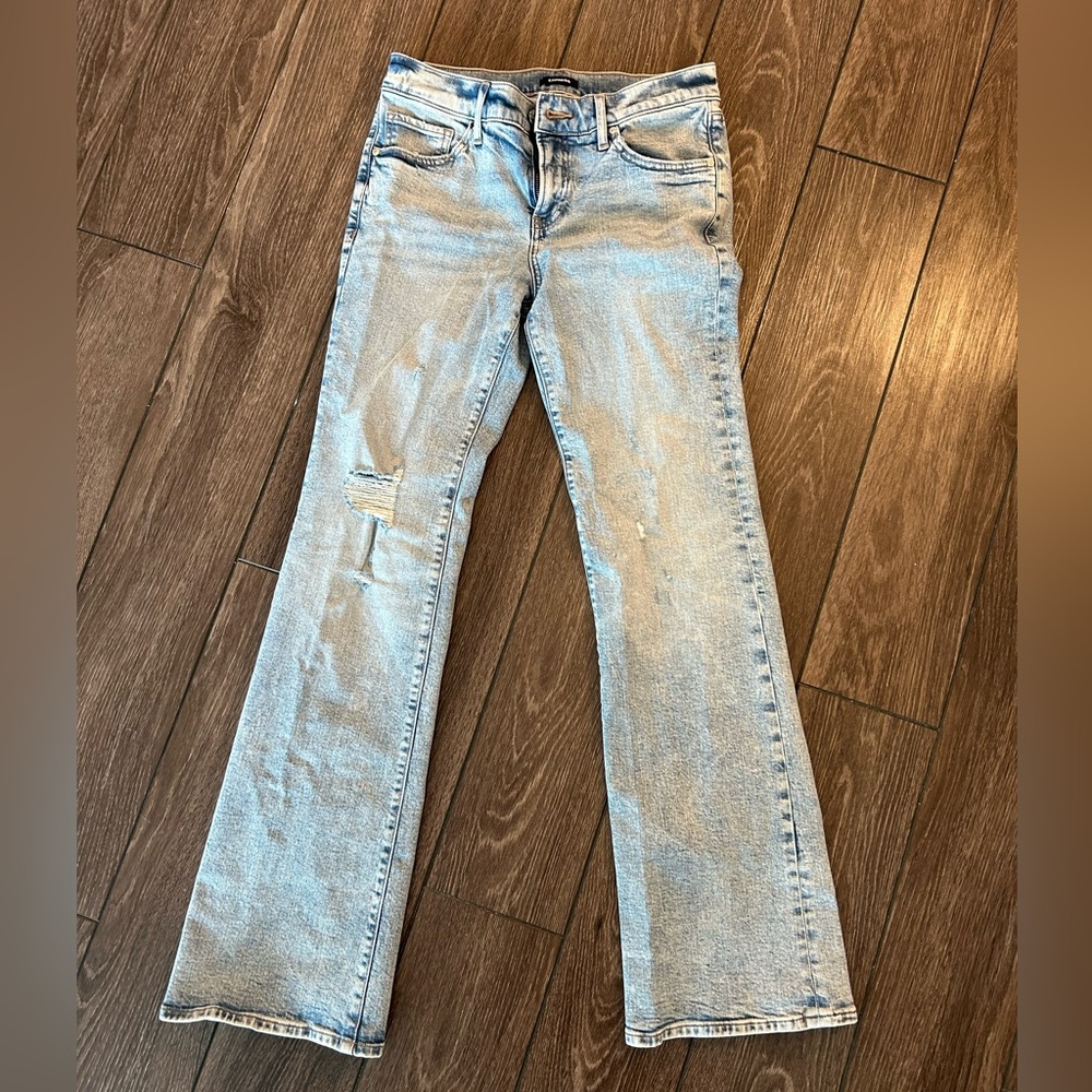 express jeans- flare, size 6R